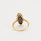 Bague 55 Bague marquise en or jaune et gris 18K saphirs et diamants 58 Facettes