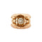Bague 53 Bague tank en or jaune 18K sertie d’un diamant 58 Facettes