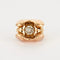 Bague 53 Bague tank en or jaune 18K sertie d’un diamant 58 Facettes