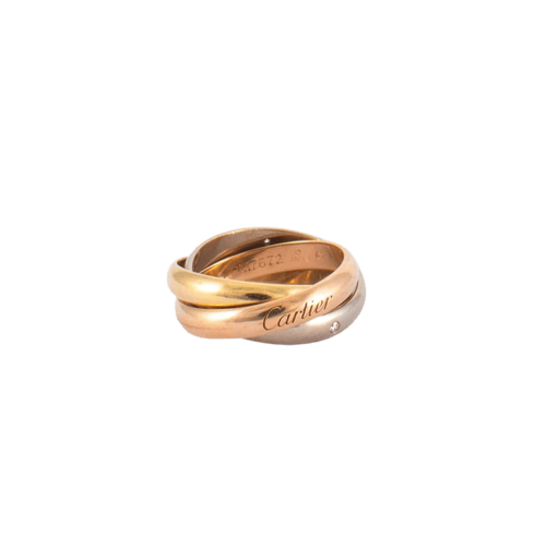 Bague 52 Cartier Trinity - Bague trois ors 18K avec diamants 58 Facettes