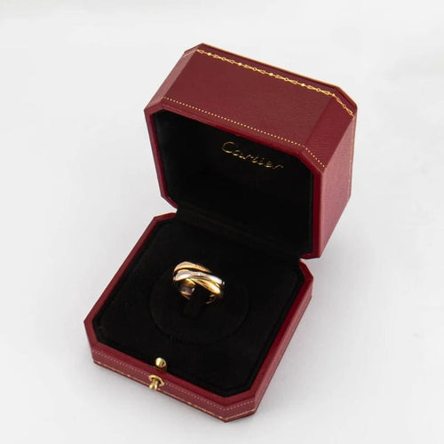 Bague 52 Cartier Trinity - Bague trois ors 18K avec diamants 58 Facettes