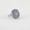 Bague 53 Adler - Bague en or blanc 18K à calcédoine et saphirs 58 Facettes
