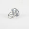 Bague 53 Adler - Bague en or blanc 18K à calcédoine et saphirs 58 Facettes