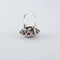Bague 52 Bague marguerite tourmaline rose et diamants en or blanc 18K 58 Facettes