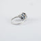 Bague 49 Bague en or blanc 18K saphir 2,64 ct et diamants 58 Facettes