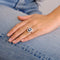 Bague 53 Bague style Art déco en platine avec saphirs et diamants 58 Facettes