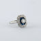 Bague 53 Bague style Art déco en platine avec saphirs et diamants 58 Facettes
