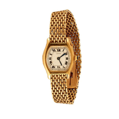 Montre Cartier Tortue - Montre vintage en or jaune 58 Facettes