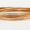 Bracelet Cartier Trinity - Bracelet en or jaune serti de diamants 58 Facettes