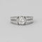 Bague 55 Fred - Bague solitaire en or blanc 18K, diamant ovale 0,80 ct 58 Facettes