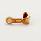 Boucles d'oreilles Poiray - Clips d’oreilles en or jaune et or blanc avec rubis 58 Facettes
