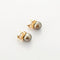 Boucles d'oreilles Boucles d’oreilles en or jaune 750 avec perles de Tahiti 58 Facettes