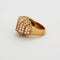 Bague 54 Cartier - Bague dôme en or jaune 18 carats et diamants 58 Facettes