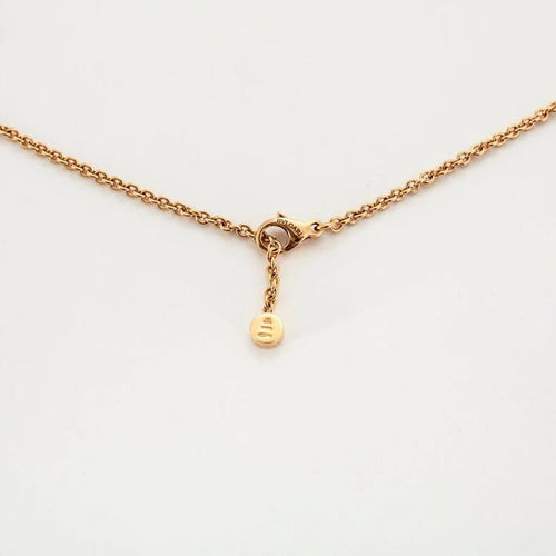 Collier Bulgari Intarsio - Sautoir en or rose 18 carats, nacre et diamants 58 Facettes