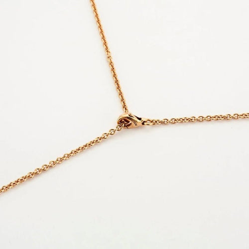 Collier Bulgari Intarsio - Sautoir en or rose 18 carats, nacre et diamants 58 Facettes