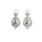 Boucles d'oreilles Poiray - Pendants d'oreilles en or blanc 18 carats perles, diamants et rubis 58 Facettes