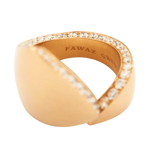 Bague 54 de Grisogono - Bague ouverte en or jaune 18 carats et diamants 58 Facettes
