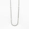 Collier Sautoir à billes en or gris et or blanc 18 carats 58 Facettes
