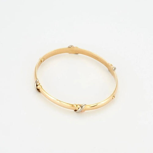 Bracelet Cartier Trinity - Bracelet jonc ouvrant en or jaune 18 carats 58 Facettes