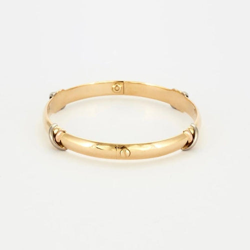 Bracelet Cartier Trinity - Bracelet jonc ouvrant en or jaune 18 carats 58 Facettes