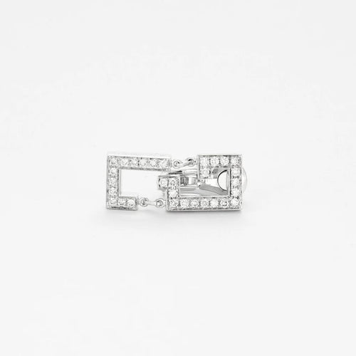 Boucles d'oreilles Cartier Baiser du Dragon - Boucles d'oreilles en or blanc et diamants 58 Facettes