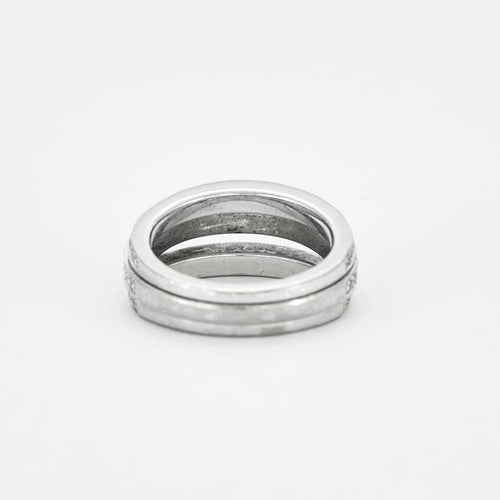 Bague 52 Cartier - Bague Trois Ponts en or blanc 18 carats et diamants 58 Facettes