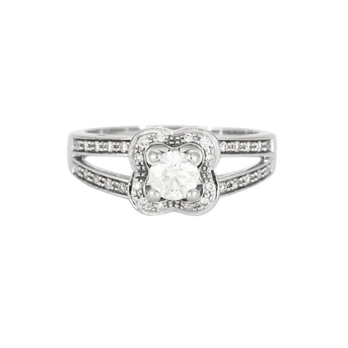 Bague 48 Mauboussin Chance of Love - Bague en or blanc et diamants 58 Facettes