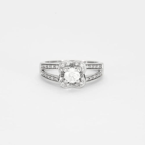 Bague 48 Mauboussin Chance of Love - Bague en or blanc et diamants 58 Facettes
