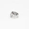 Bague 55 Bague bandeau en platine avec saphir rose et diamants 58 Facettes