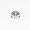 Bague 55 Bague bandeau en platine avec saphir rose et diamants 58 Facettes