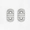 Boucles d'oreilles Bulgari Parentesi - Boucles d’oreilles en or blanc 18 carats et diamants 58 Facettes