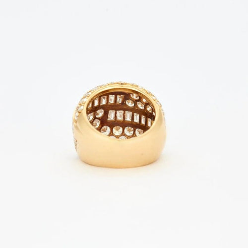 Bague 51 Van Cleef & Arpels - Bague boule en or jaune 18 carats et diamants 58 Facettes