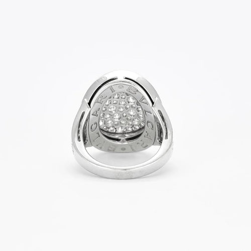 Bague 49 Bulgari - Bague en or blanc 18 carats et diamants 58 Facettes