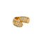 Bague 57 Chaumet Plume - Bague ouverte en or jaune et diamants 58 Facettes