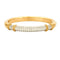 Bracelet FRED Isaure - Bracelet jonc vintage en or jaune, platine et diamants 58 Facettes