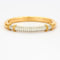 Bracelet FRED Isaure - Bracelet jonc vintage en or jaune, platine et diamants 58 Facettes