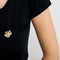 Broche Mauboussin - Broche fleur en or jaune et or gris, corail et diamants 58 Facettes