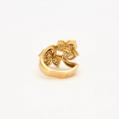 Bague 51 OJ Perrin - Bague en or jaune 18K sertie de diamants 58 Facettes