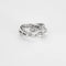 Boucles d'oreilles Cartier Trinity - Boucles d'oreilles créoles en or blanc et diamants 58 Facettes
