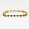 Bracelet Lot de 3 bracelets ligne en or jaune 18 carats avec pierres précieuses 58 Facettes