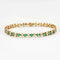 Bracelet Lot de 3 bracelets ligne en or jaune 18 carats avec pierres précieuses 58 Facettes