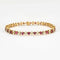 Bracelet Lot de 3 bracelets ligne en or jaune 18 carats avec pierres précieuses 58 Facettes