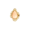 Bague 52 Bulgari - Bague entourage en or jaune 18 carats, corail et diamants 58 Facettes