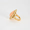 Bague 52 Bulgari - Bague entourage en or jaune 18 carats, corail et diamants 58 Facettes