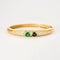 Bracelet Poiray - Bracelet jonc en or jaune 18 carats, diamants, saphir et émeraude 58 Facettes