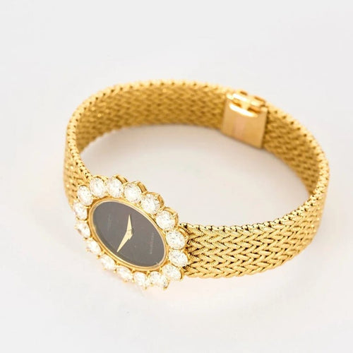 Montre Mauboussin / Vacheron Constantin - Montre en or jaune, onyx et diamants 58 Facettes