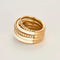 Bague 53 De Grisogono Allegra - Bague en or rose 18K, diamants et céramique blanche 58 Facettes