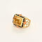 Bague 47 Bulgari (attribué à) - Bague dôme Marina B en or jaune 18K 58 Facettes