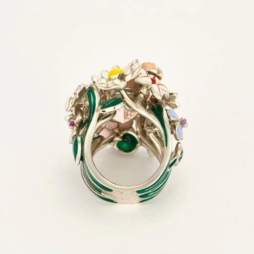 Bague 54 Dior Joaillerie Diorette - Bague cocktail en or blanc 18K 58 Facettes