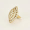 Bague 51 Van Cleef & Arpels - Bague cocktail en or jaune et diamants marquise 58 Facettes